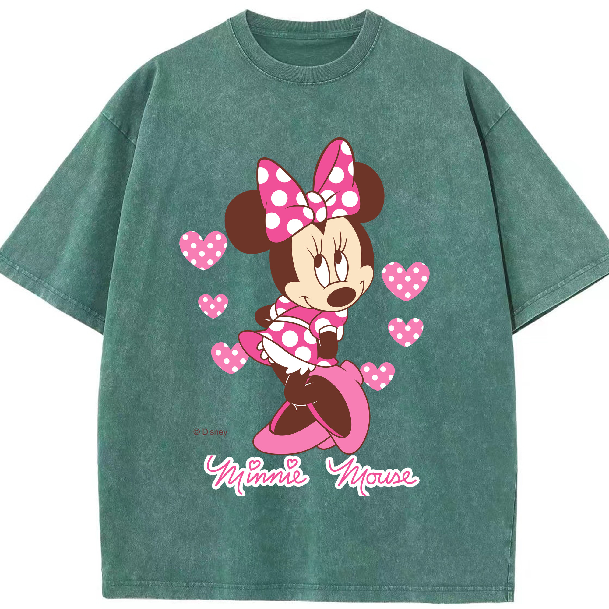 （画像用） ミッキーマウス Mickey Mouse 綿100% ヴィンテージ風 半袖Tシャツ（フロントプリント）